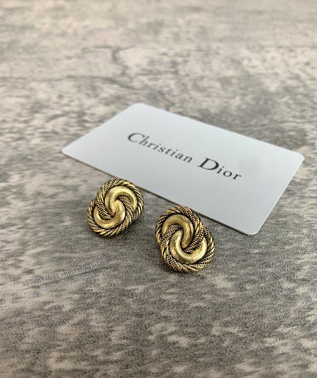 Dior飾品 迪奧經典熱銷款中古耳釘耳環  zgd1133